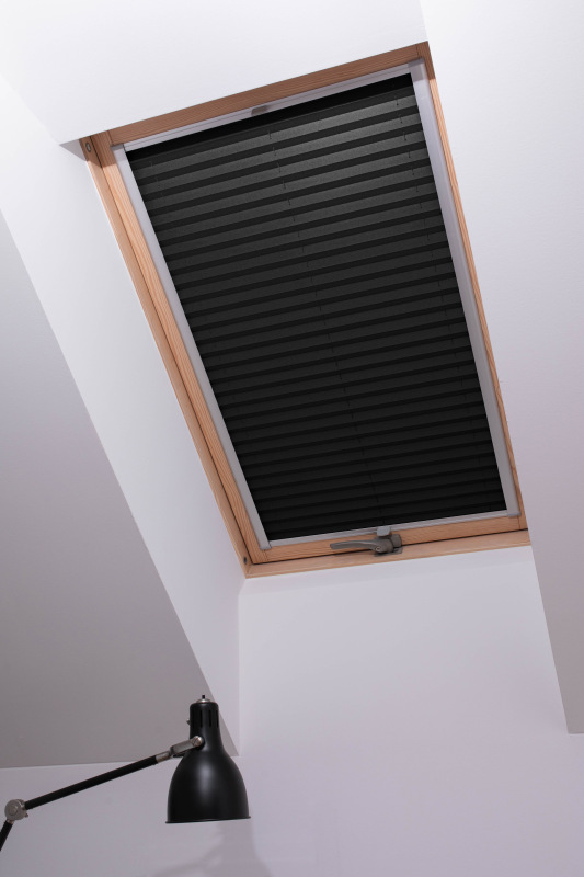 Dachfenster Plissee Blickdicht Faltrollo Mit Bohren Velux-kompatibel 1